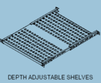 depth adjustable shelves